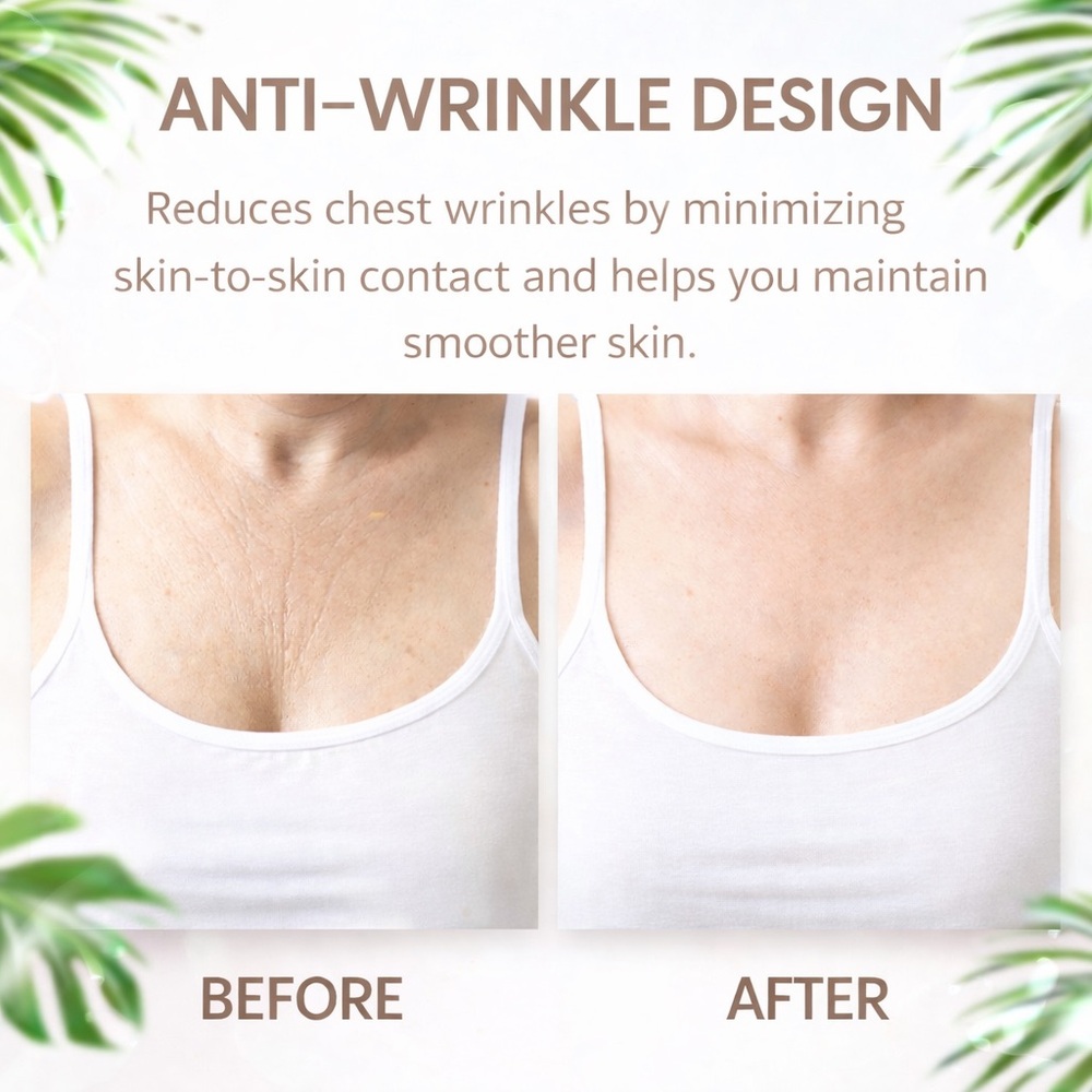 Chest Wrinkle Pillow for Side Sleepers | Anti-Aging Décolletage Support NEW